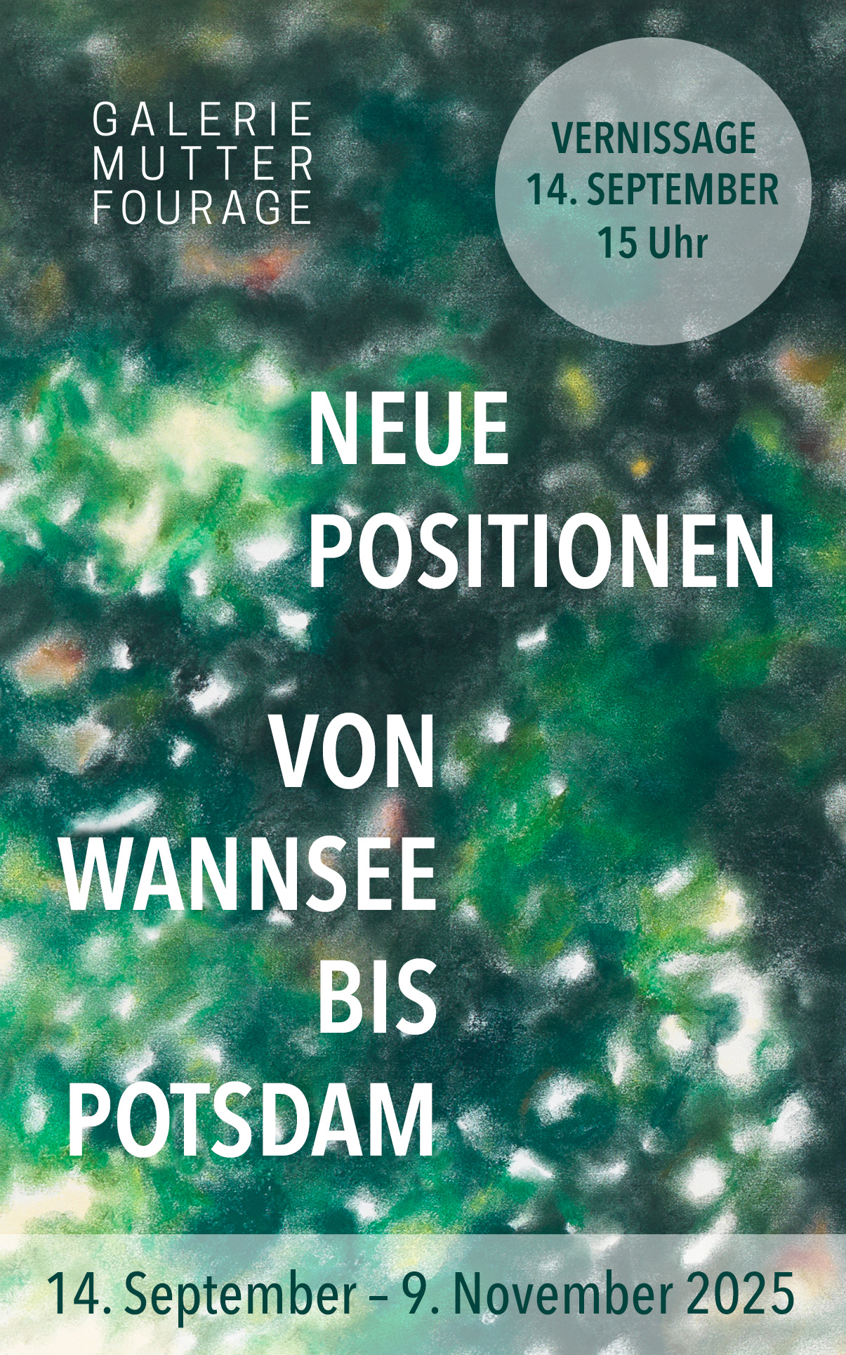 Vernissage Ausstellung • Neue Positionen von Wannsee bis Potsdam